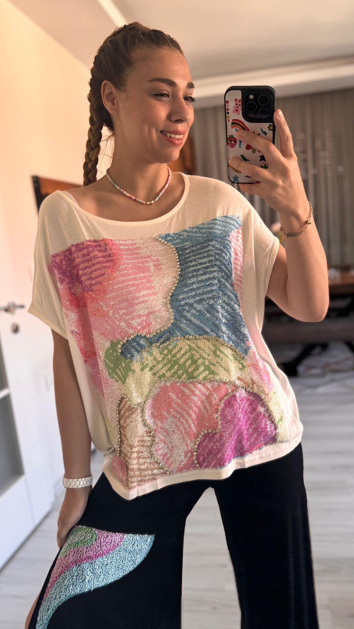 Tasarım Bluz Pullu 