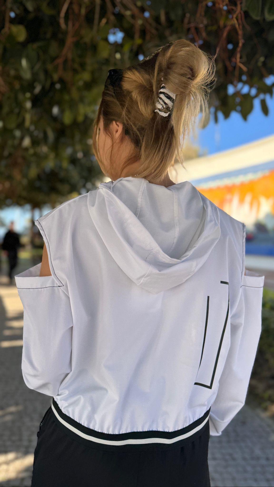 Tasarım Sweatshirt Siyah Beyaz 