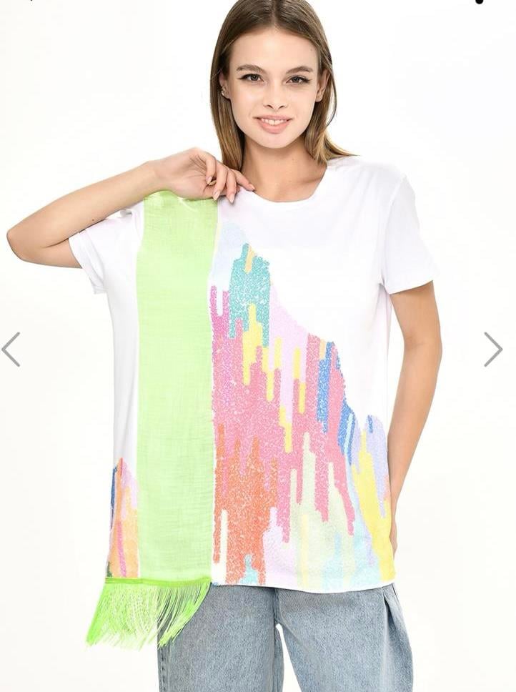 Tasarım Tshirt Püsküllü