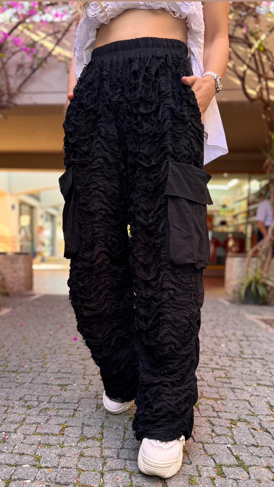 Tasarım Yandan Cepli Pantolon 