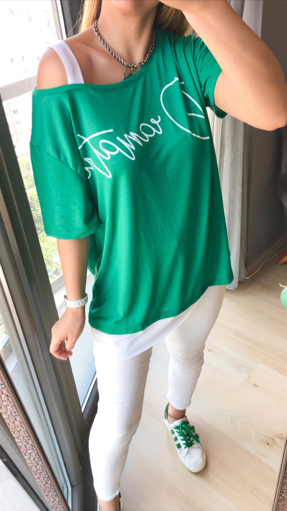 Tek Omuz Askılı Tshirt