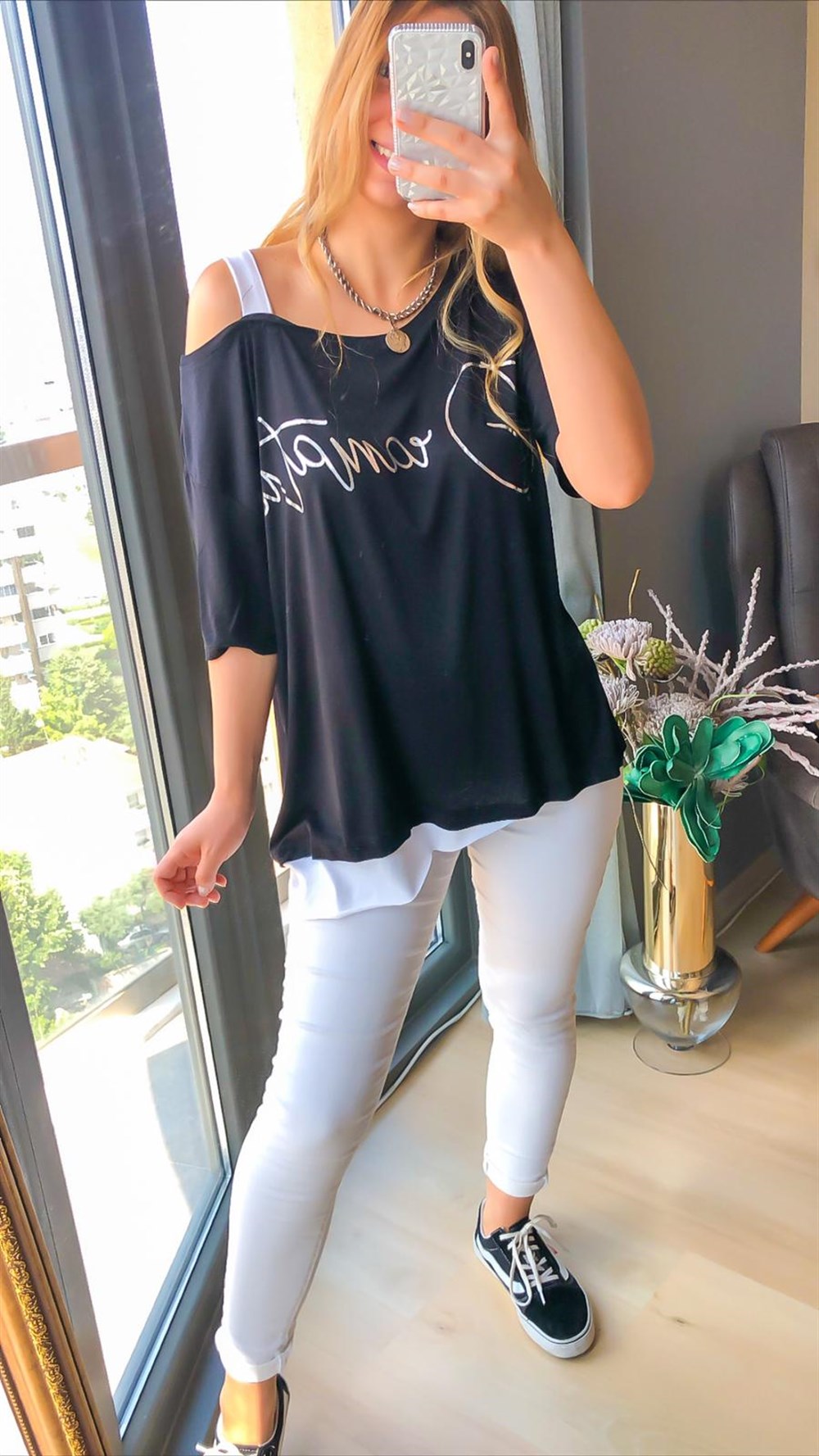 Tek Omuz Askılı Tshirt