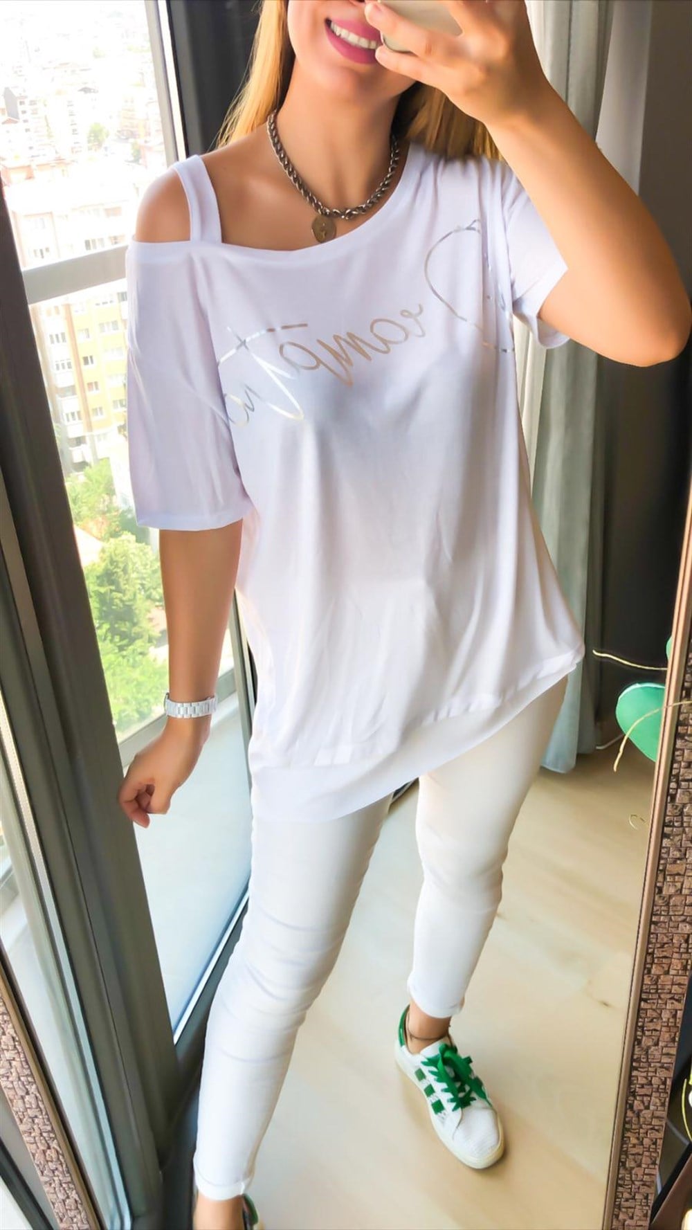 Tek Omuz Askılı Tshirt
