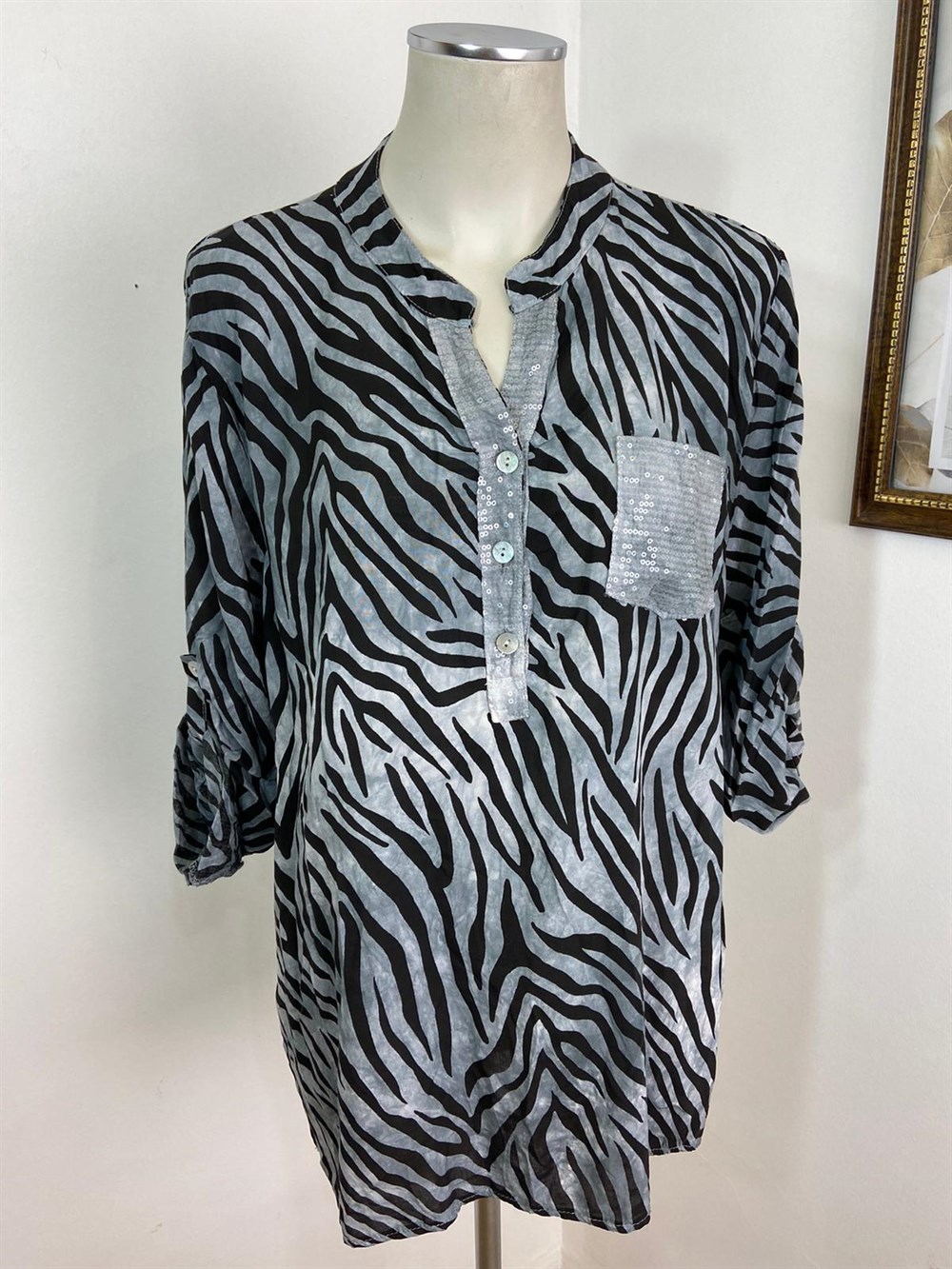 Zebra Desen Gömlek