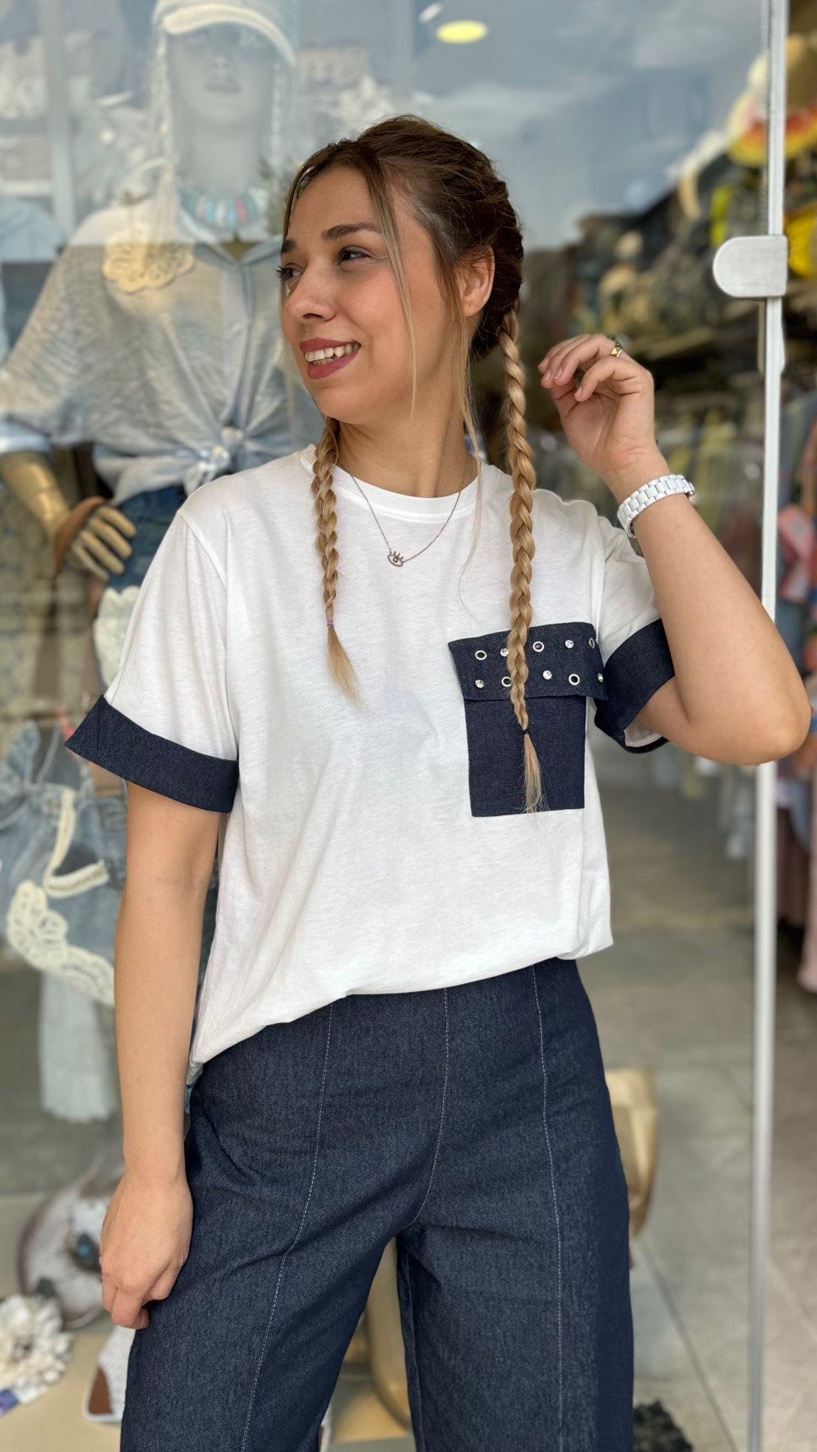 Zımba Detay Tshirt 