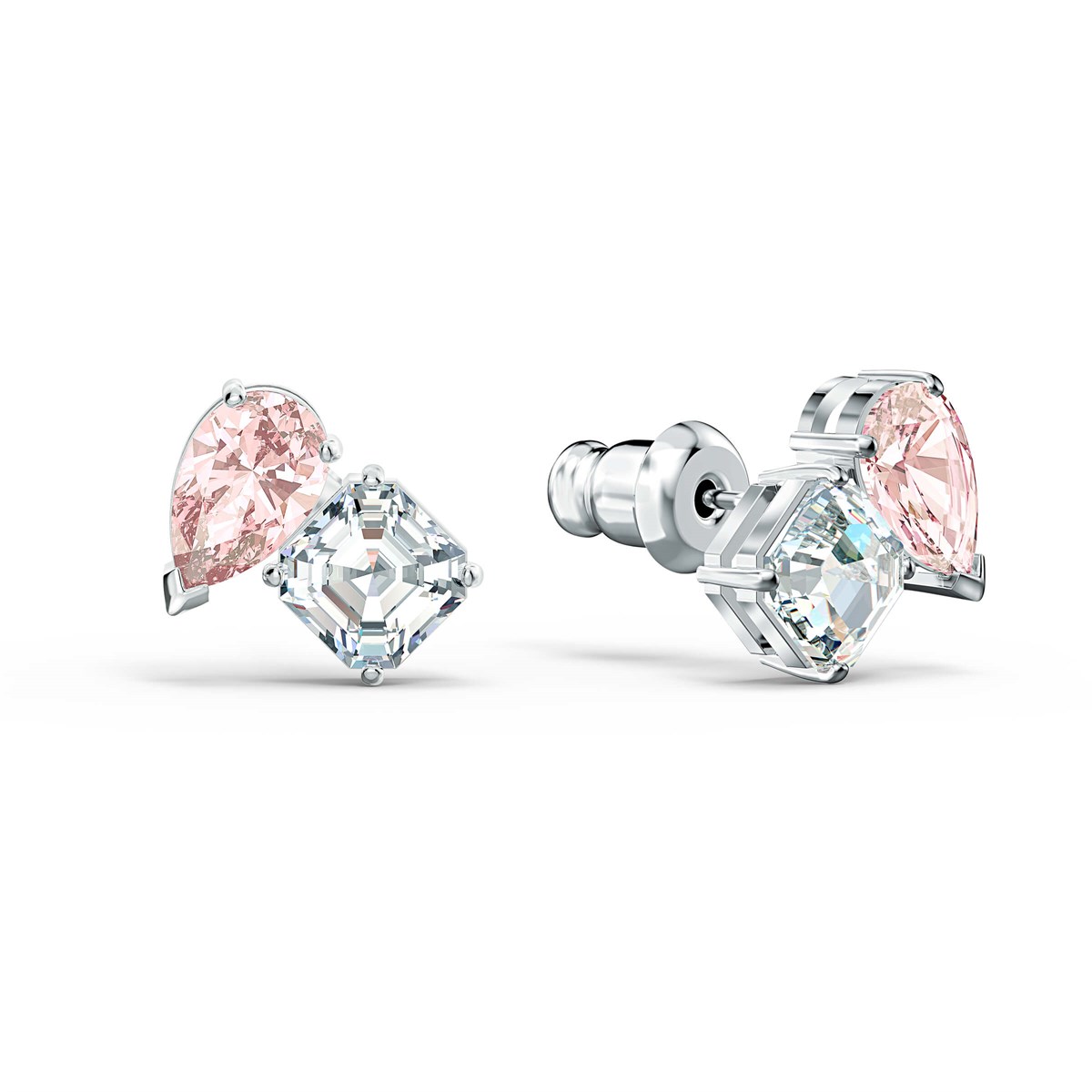 Attract Soul:İğneli Küpe Pembe, Rodyum Kaplama
