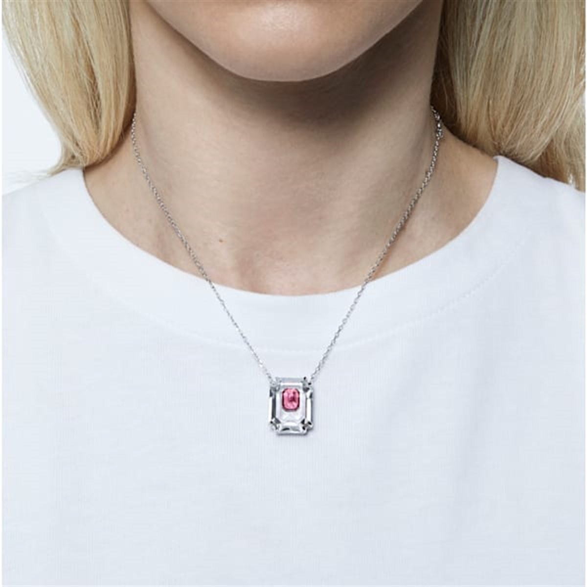 Chroma Kolye Pembe Rodyum Kaplama
