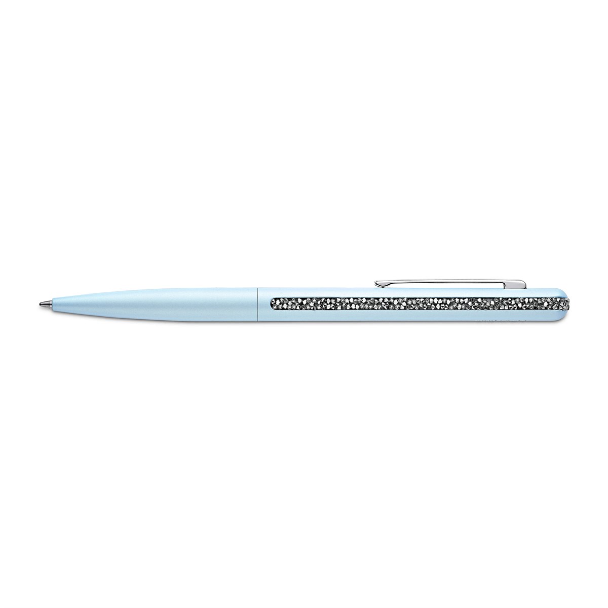 Crystal Shimmer Ballpoint Kalem Açık Mavi Krom Kaplama