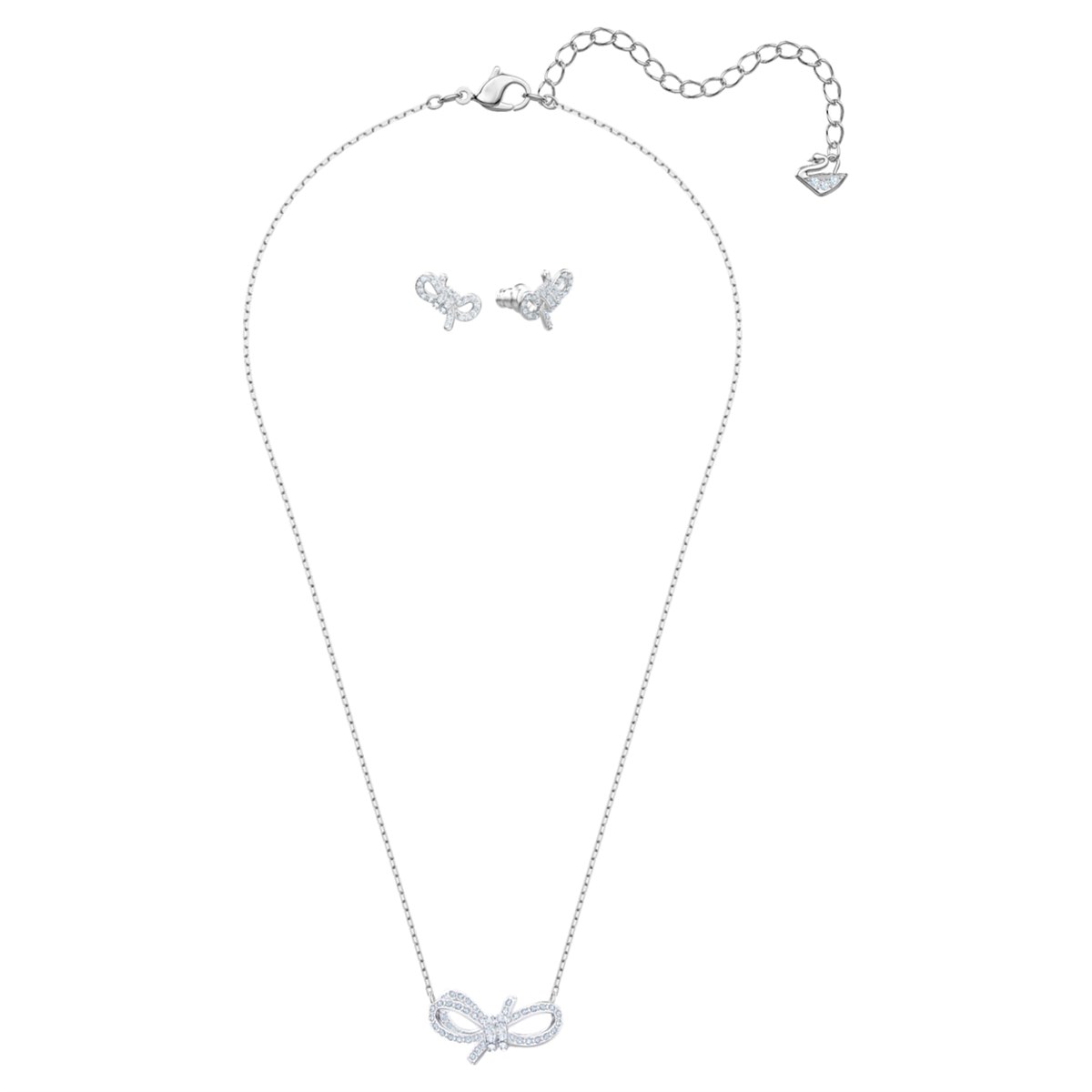 Lifelong Bow Set Beyaz Rodyum Kaplama