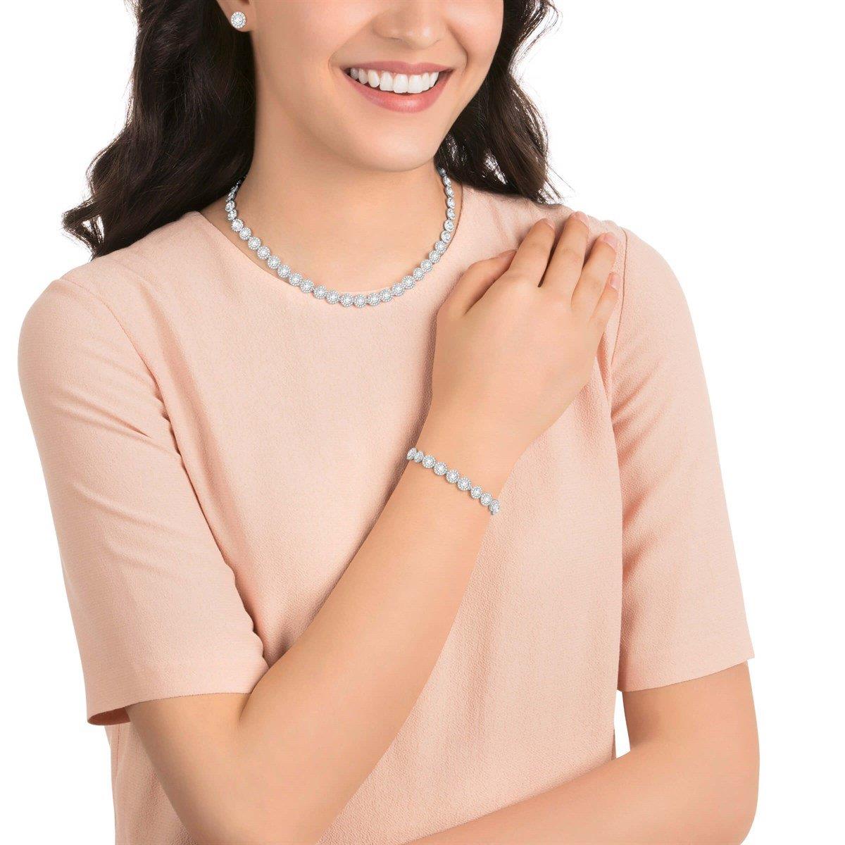 MarkasızAngelic:Gerdanlik Set, Beyaz, Rodyum Kaplama | ÜnçerlerAngelic:Gerdanlik Set, Beyaz, Rodyum Kaplama