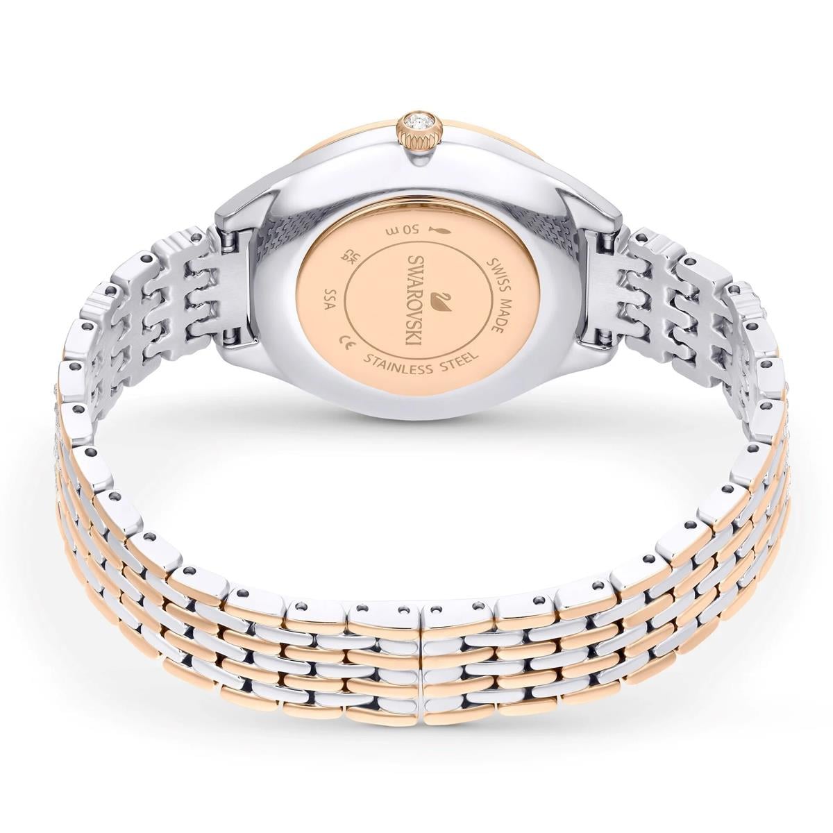 MarkasızAttract İsviçre Üretimi Pave Metal Pembe Altın Rengi Saat| ÜnçerlerAttract İsviçre Üretimi Pave Metal Pembe Altın Rengi Saat