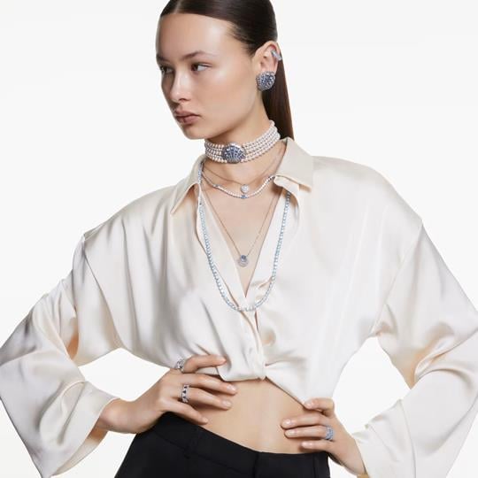 MarkasızIDYLLIA:NECKLACE BLU/RHS---