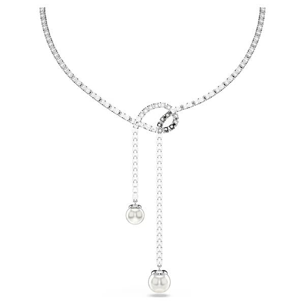 MarkasızMATRIX:NECKLACE PEARL WHITE/RHS---