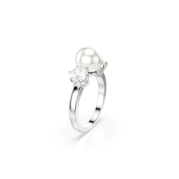 MarkasızMATRIX:RING 8MM PEARL WHITE/RHS 58---