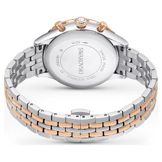 Markasız#N/AOctea Chrono Saat İsviçre Üretimi, Metal bileklik, Rose Altın tonu, Karışık metal yüzey