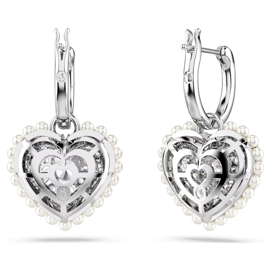 MarkasızSwarovski Hyperboala Kalp Şekilli Taşlı Kadın Küpe