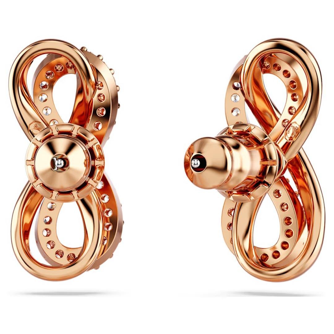 MarkasızSwarovski Hyperboala Rose Sonsuzluk Taşlı Kadın Küpe