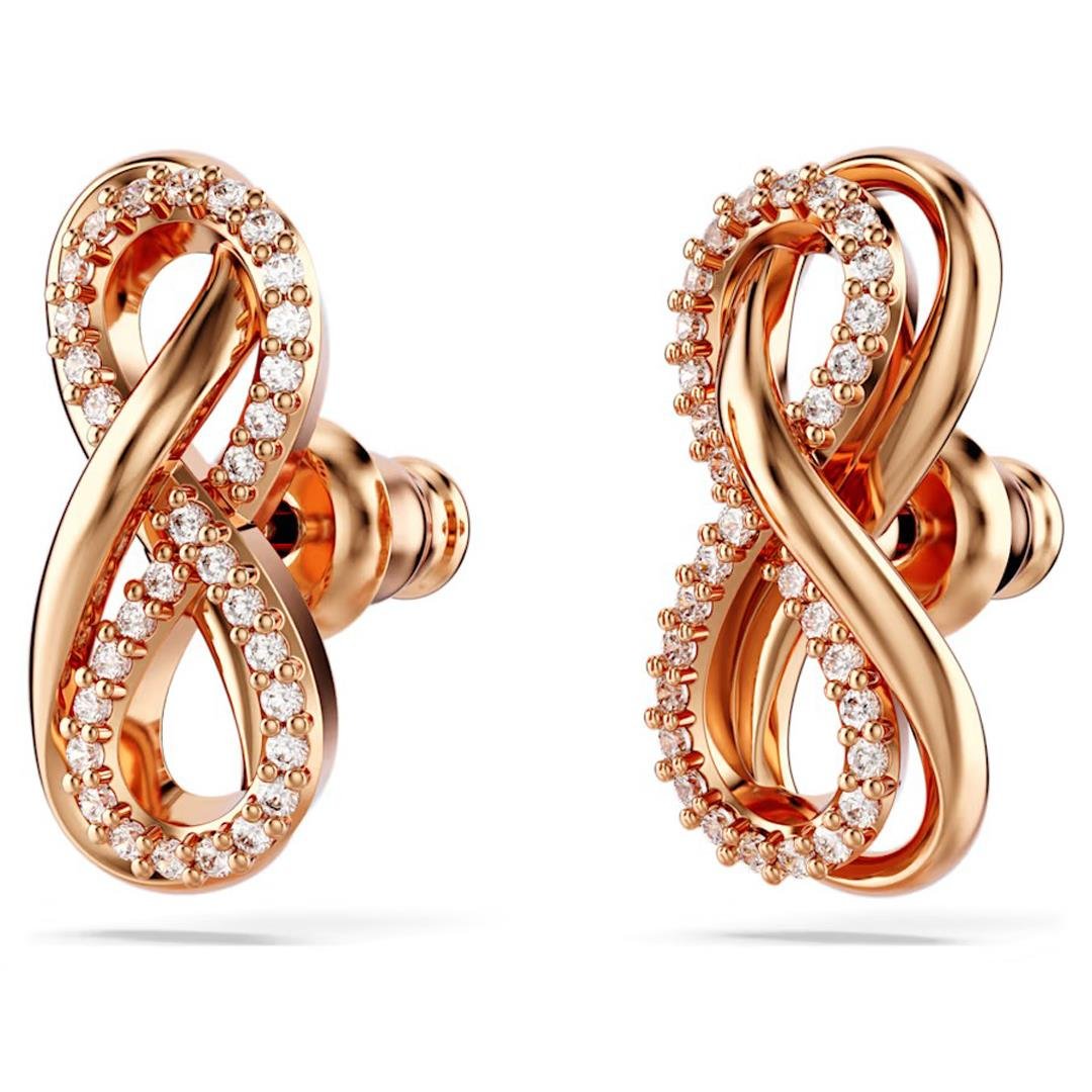MarkasızSwarovski Hyperboala Rose Sonsuzluk Taşlı Kadın Küpe