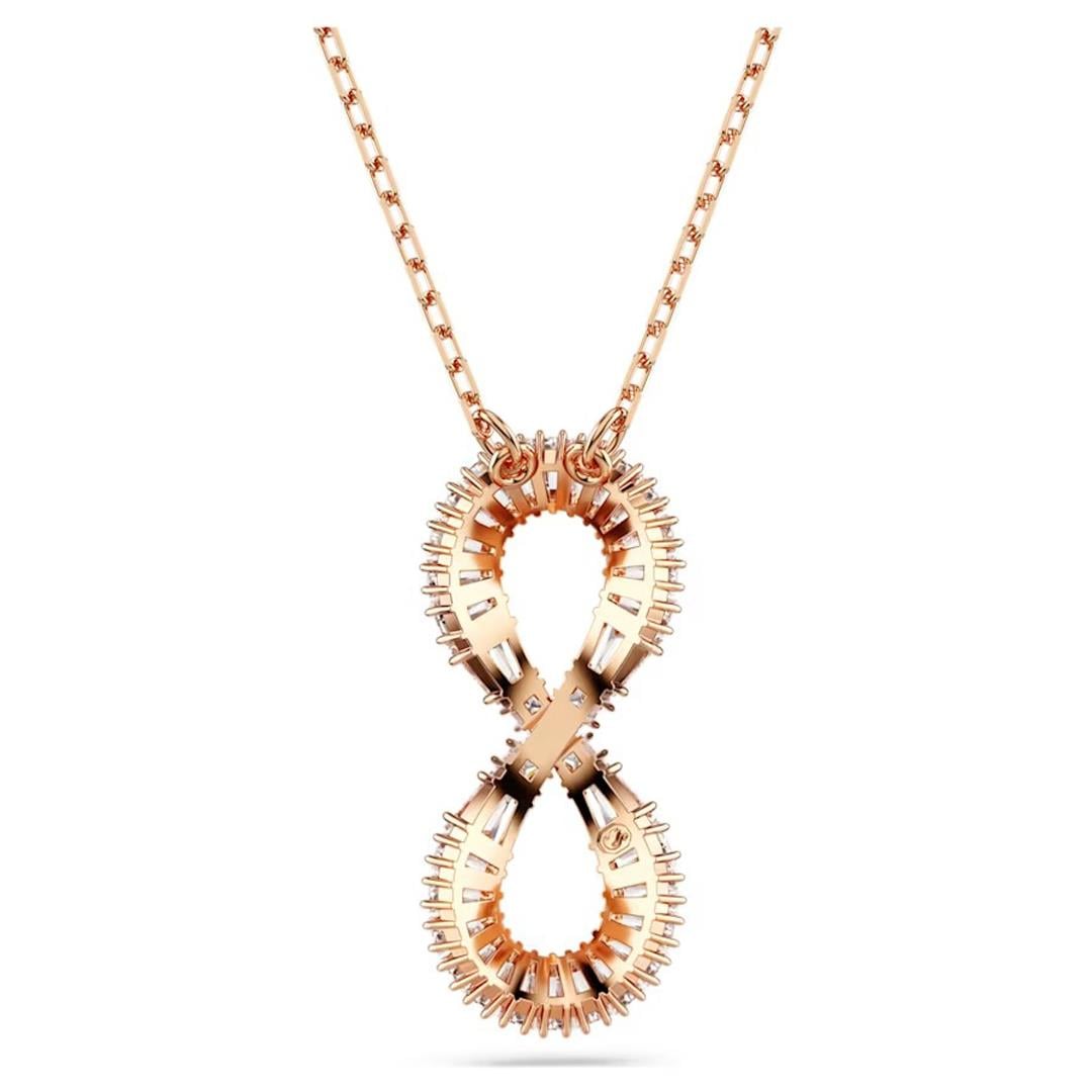 MarkasızSwarovski Hyperboala Sonsuzluk Taşlı Rose Kadın Kolye