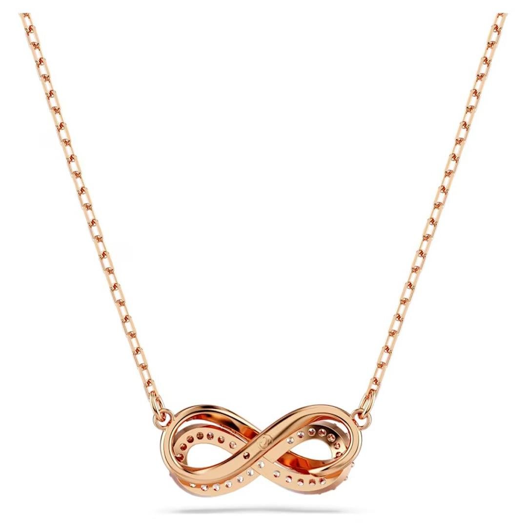 MarkasızSwarovski Hyperboala Sonsuzluk Rose Taş İşlemeli Kadın Kolye