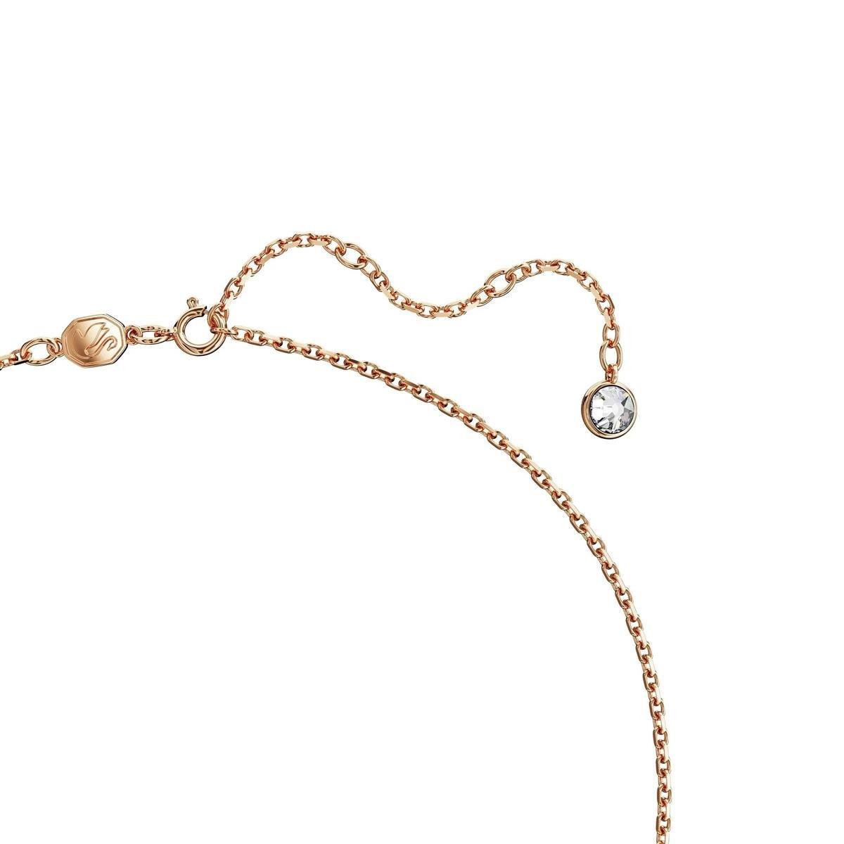 MarkasızSwarovski Iconic Kuğu Model Pembe Altın Kaplama Kolye| ÜnçerlerSwarovski Iconic Kuğu Model Pembe Altın Kaplama Kolye