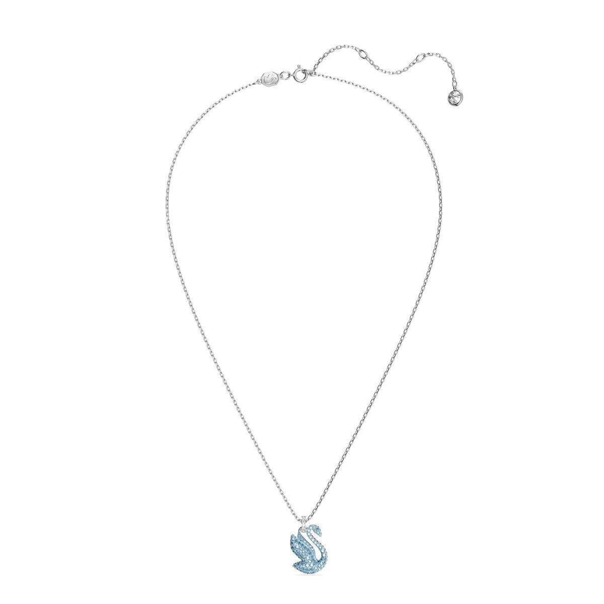 MarkasızSwarovski Iconic Swan Mavi Kuğu KAdın Kolye