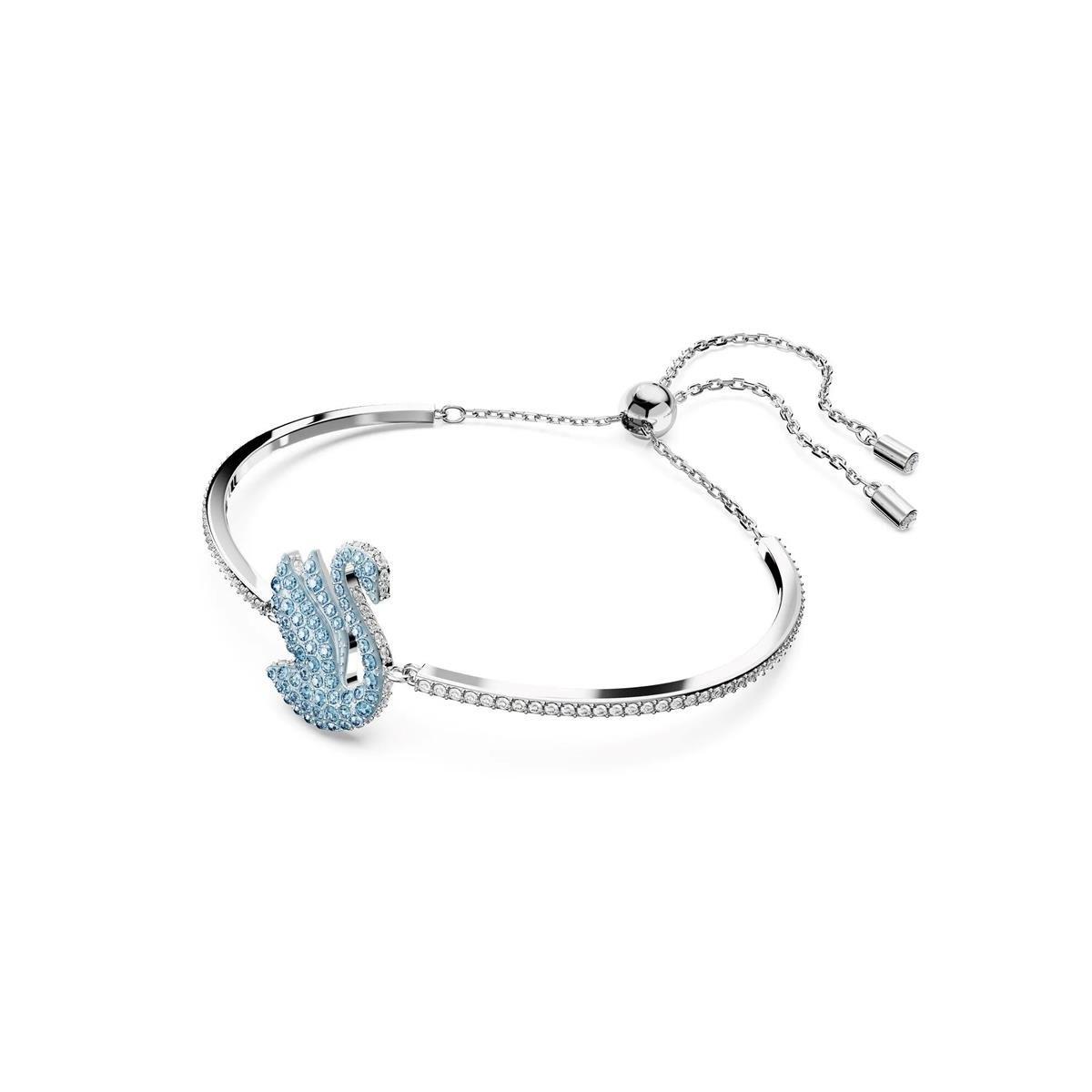 MarkasızSwarovski Iconic Swan Mavi Kuğu Kadın Bileklik