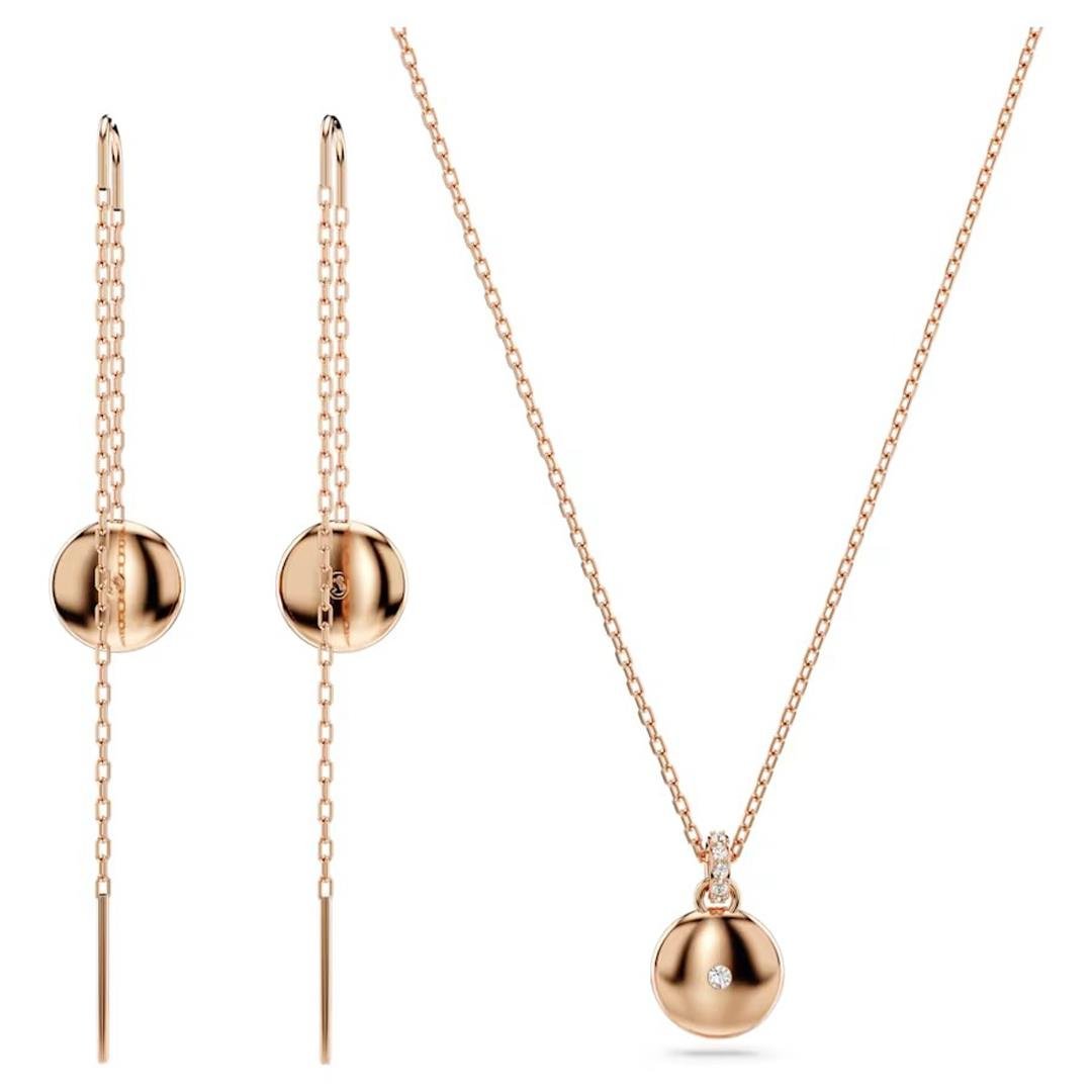 MarkasızSwarovski Meteora Kolye Küpe Kadın Set