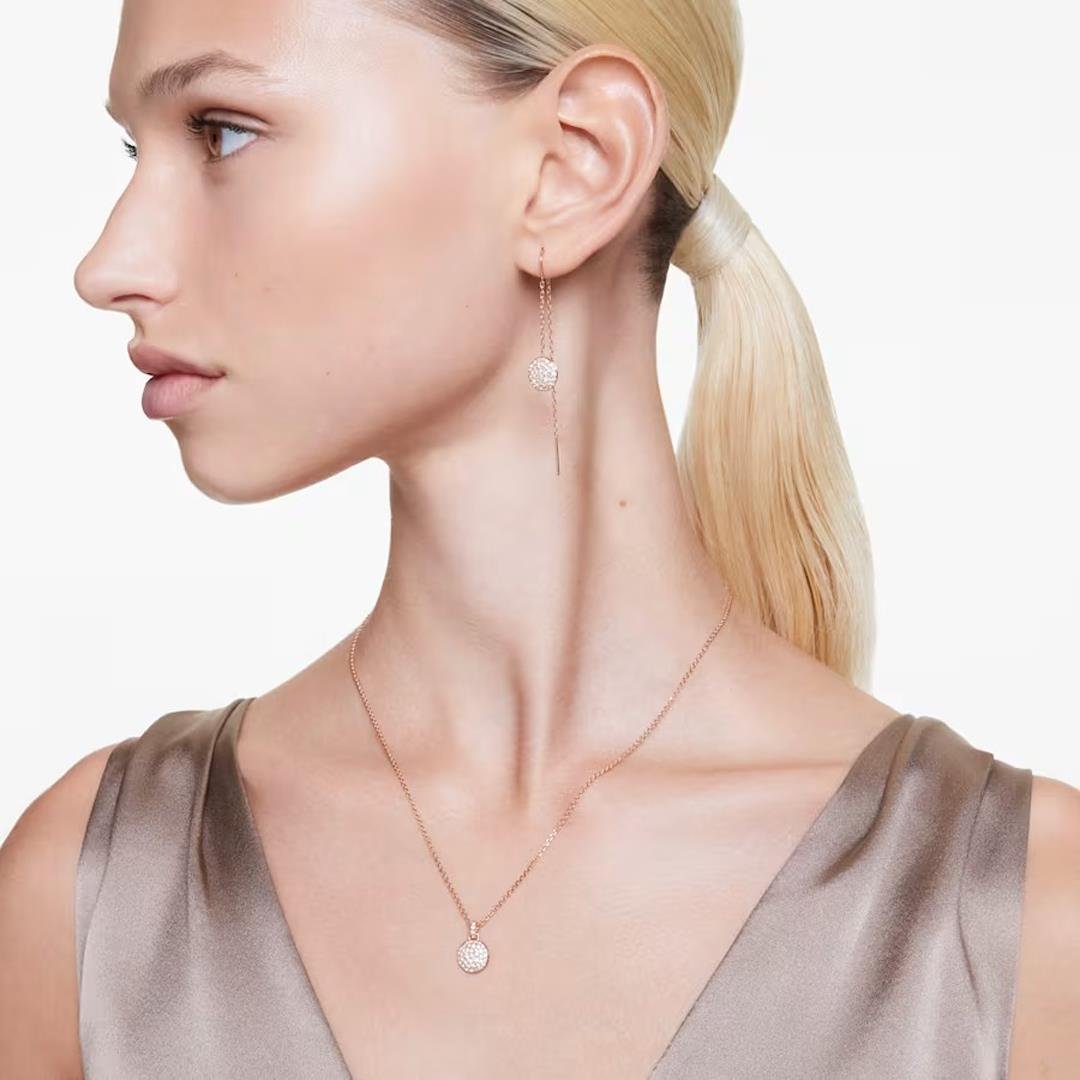 MarkasızSwarovski Meteora Kolye Küpe Kadın Set