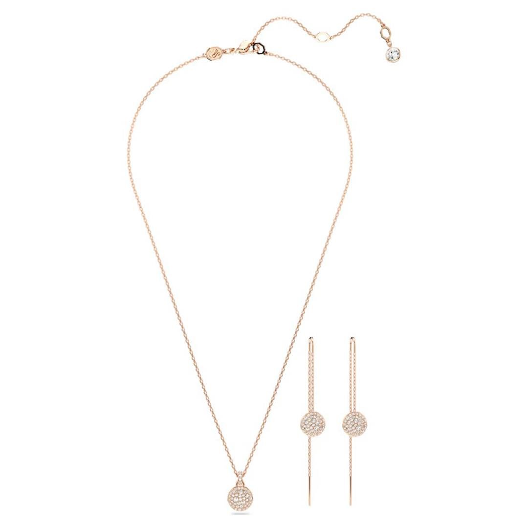MarkasızSwarovski Meteora Kolye Küpe Kadın Set