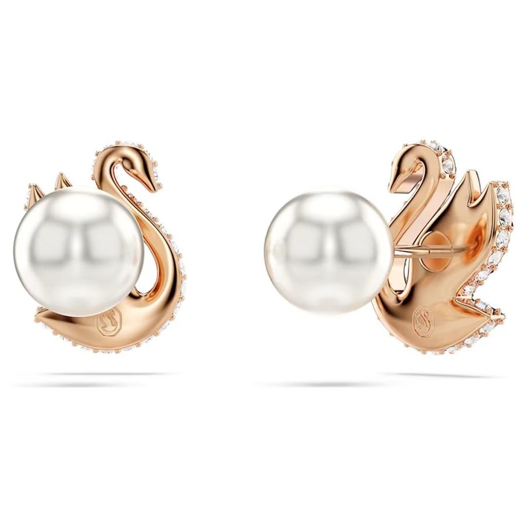 MarkasızSwarovski Swan Kuğu Şekilli Taşlı Kadın Küpe