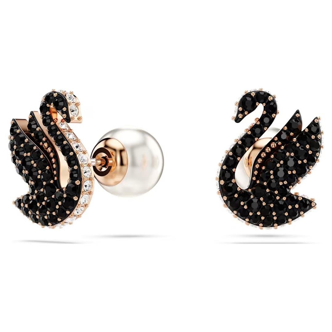 MarkasızSwarovski Swan Kuğu Şekilli Taşlı Kadın Küpe