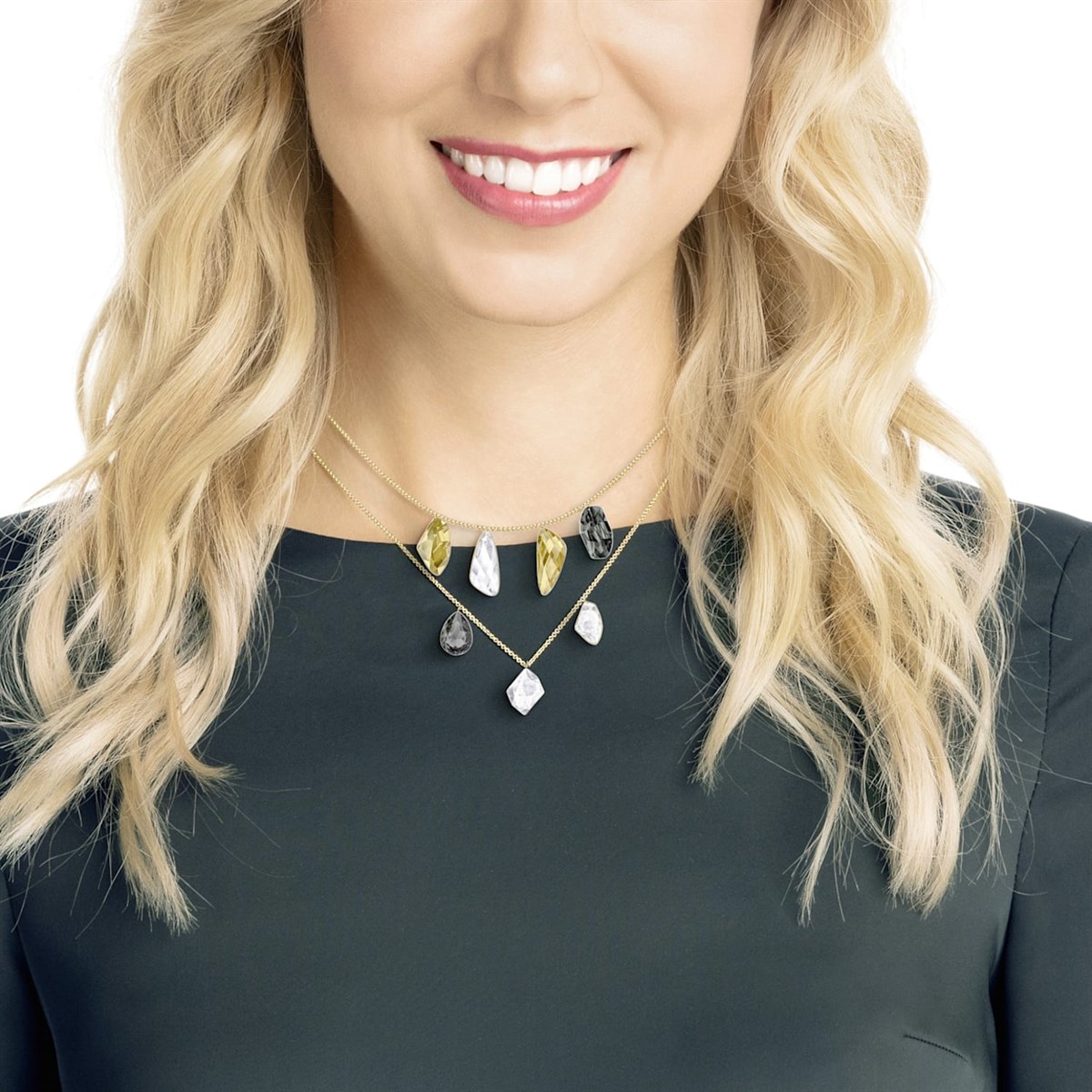 Prisma Çift Kolye Altın Kaplama 