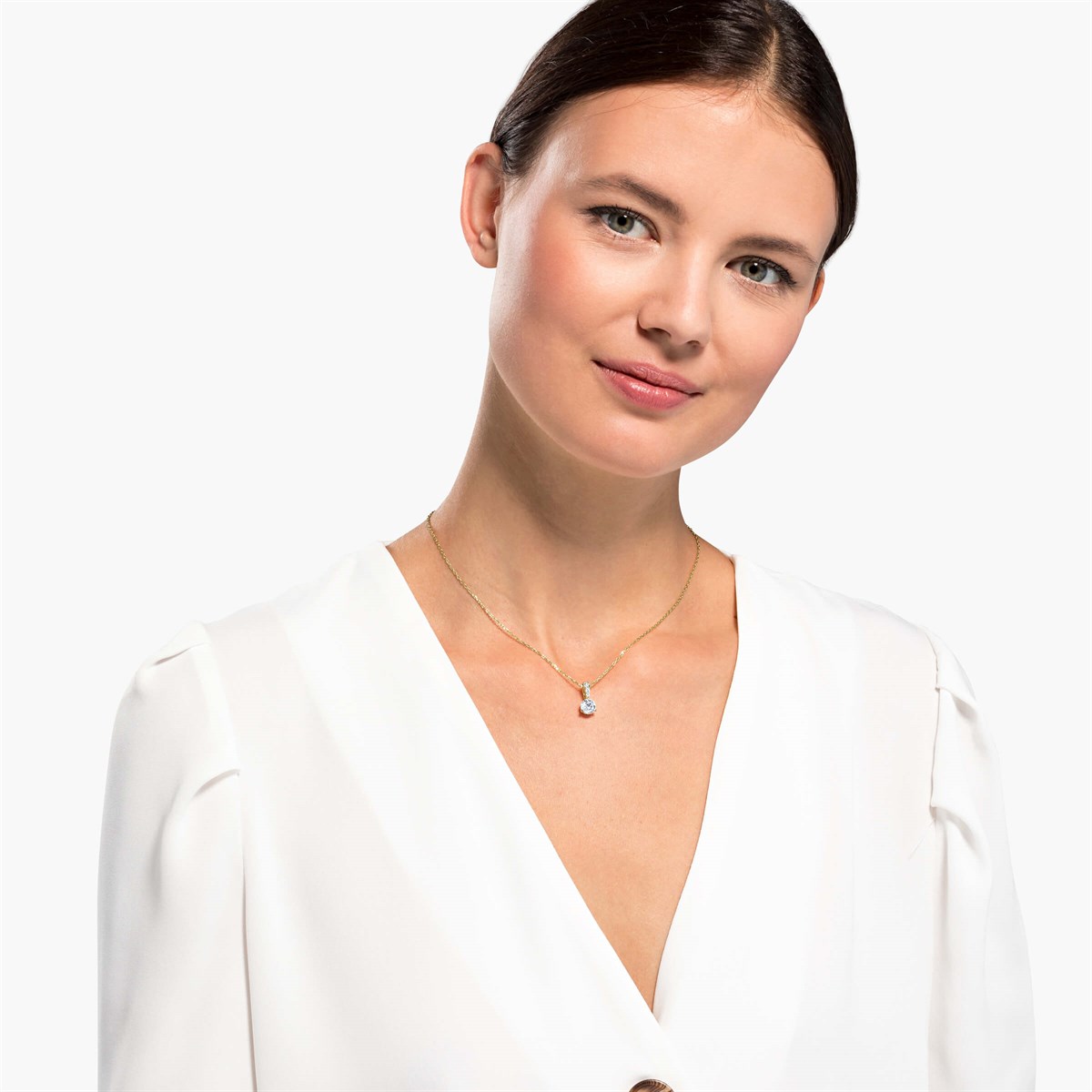 SOLITAIRE:KOLYE, ALTIN KAPLAMA