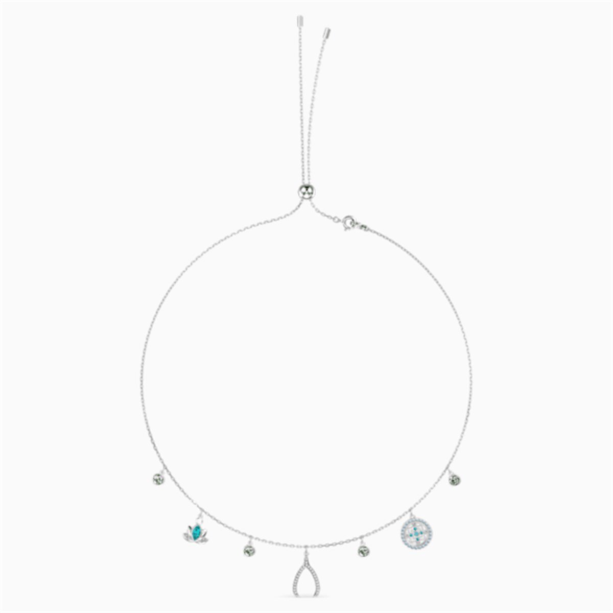 SWA SYMBOL:KOLYE CHARM AÇIK RENKLİ, RODYUM KAPLAMA