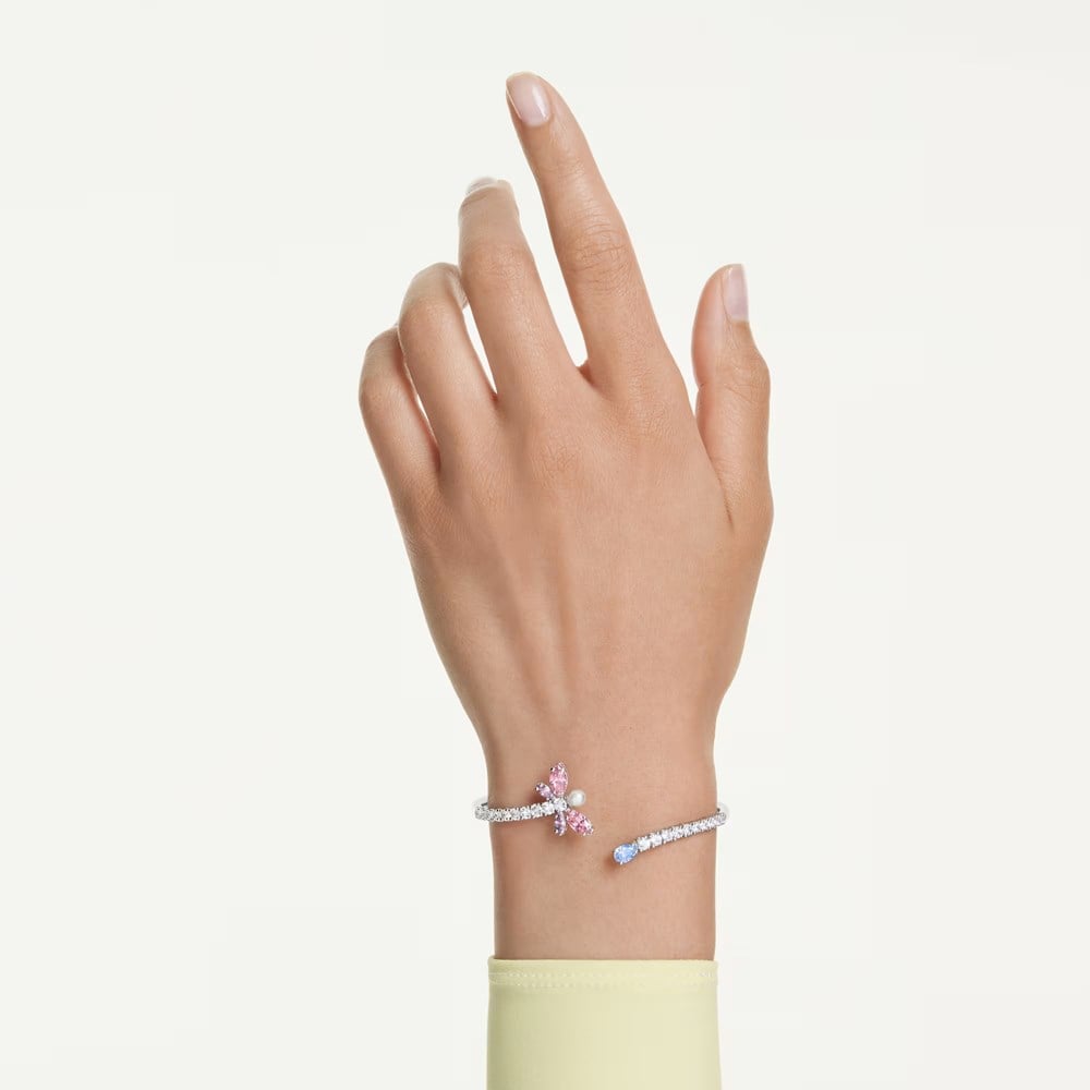 SwarovskiAriana Grande x Swarovski Bileklik Karışık kesimler, Yusufçuk, Çok renkli, Rodyum kaplama