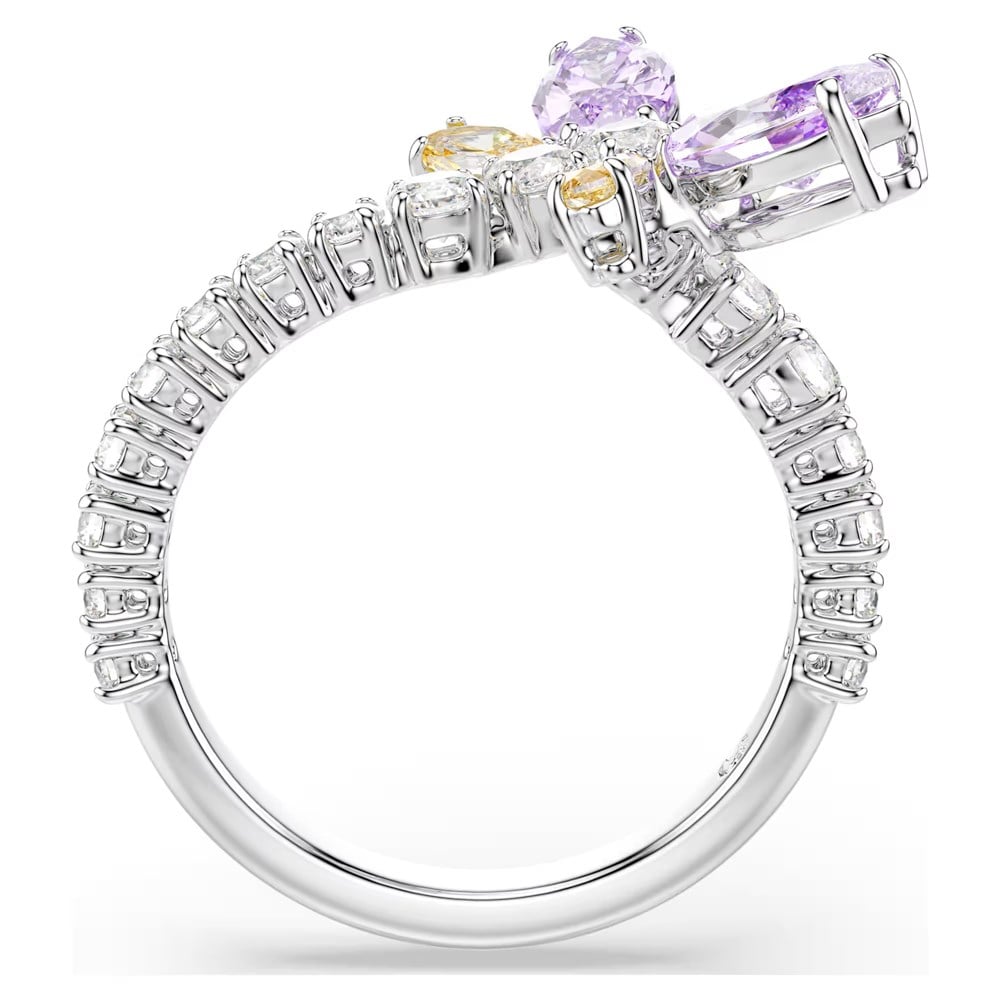 SwarovskiAriana Grande x Swarovski Motif Yüzük Karışık kesimler, Yusufçuk, Çok renkli, Rodyum kaplama