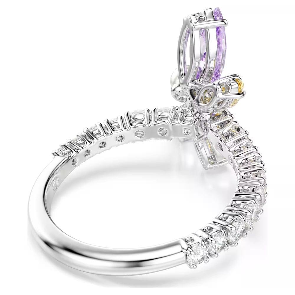 SwarovskiAriana Grande x Swarovski Motif Yüzük Karışık kesimler, Yusufçuk, Çok renkli, Rodyum kaplama