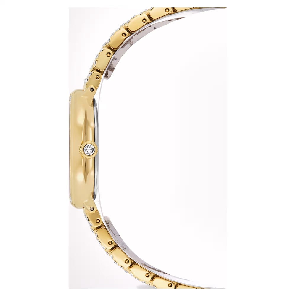 SwarovskiDextera octagon Saat İsviçre Üretimi, Metal bileklik, Altın Rengi, Altın rengi yüzey