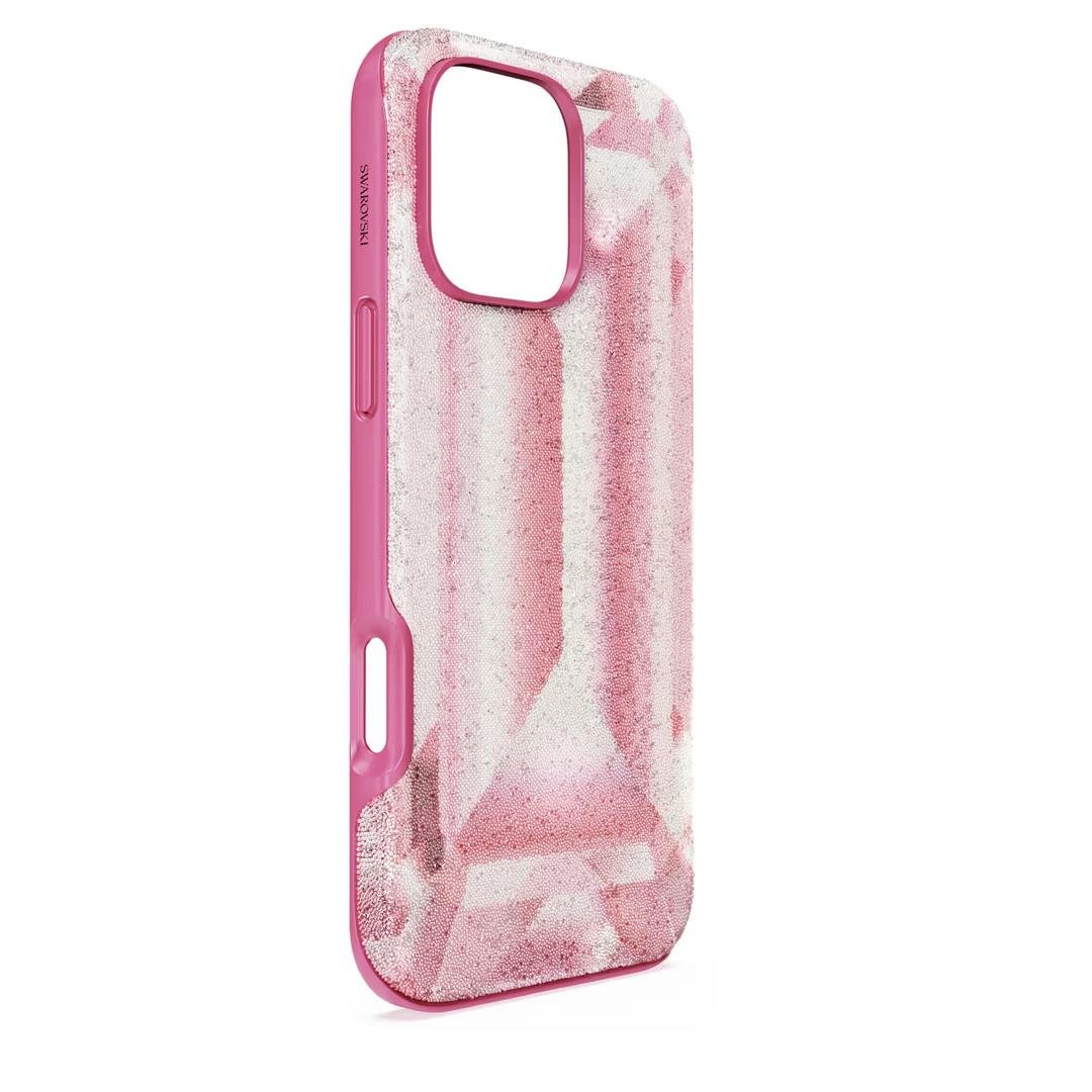 SwarovskiHigh Akıllı Telefon Kılıfı Kristal baskı motifi, iPhone® 16 Pro Max, Pembe