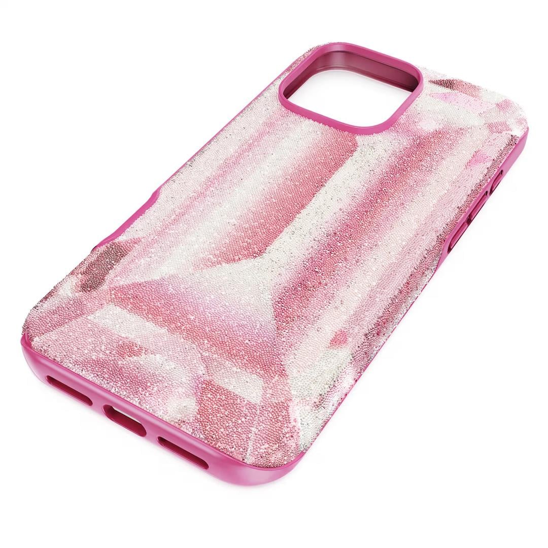 SwarovskiHigh Akıllı Telefon Kılıfı Kristal baskı motifi, iPhone® 16 Pro Max, Pembe