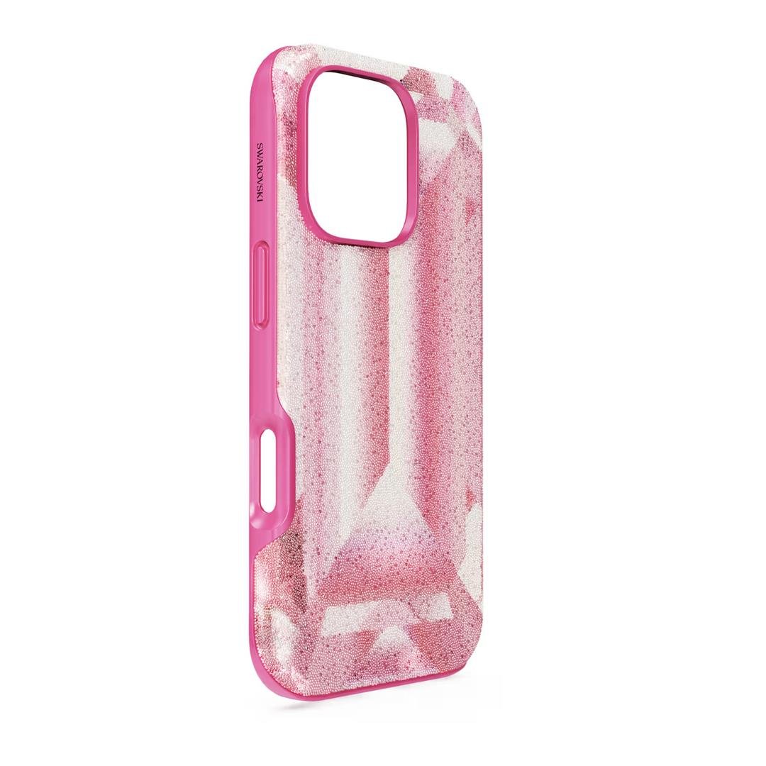 SwarovskiHigh Akıllı Telefon Kılıfı Kristal baskı motifi, iPhone® 16 Pro, Pembe
