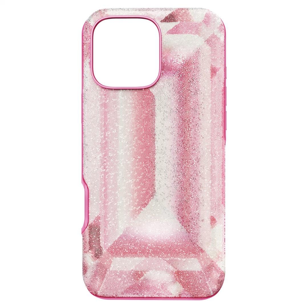 SwarovskiHigh Akıllı Telefon Kılıfı Kristal baskı motifi, iPhone® 16 Pro Max, Pembe