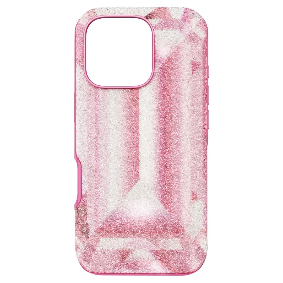 SwarovskiHigh Akıllı Telefon Kılıfı Kristal baskı motifi, iPhone® 16 Pro, Pembe