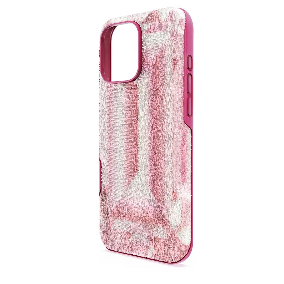SwarovskiHigh Akıllı Telefon Kılıfı Kristal baskı motifi, iPhone® 16 Pro Max, Pembe
