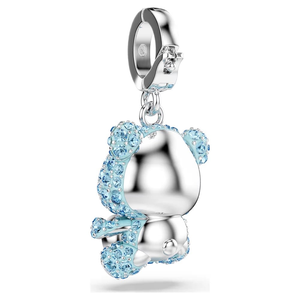 SwarovskiIdyllia Charm Karışık kesimler, Ayıcık, Mavi, Rodyum kaplama