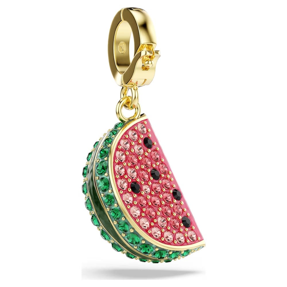 SwarovskiIdyllia Charm Karışık kesimler, Karpuz, Çok renkli, 18k altın rengi yüzey