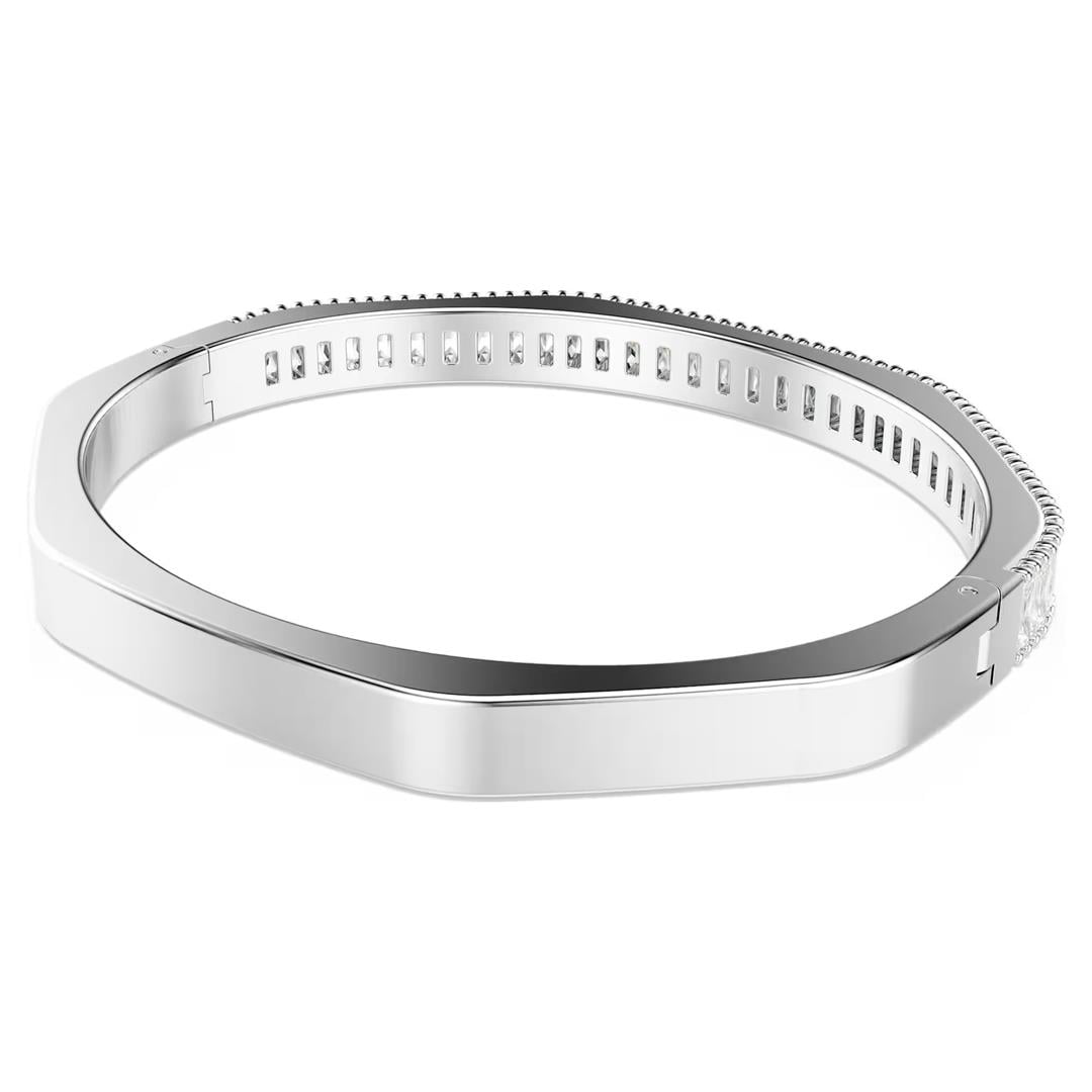 SwarovskiMatrix Bileklik Baget kesim, Sekizgen şekil, Beyaz, Rodyum kaplama