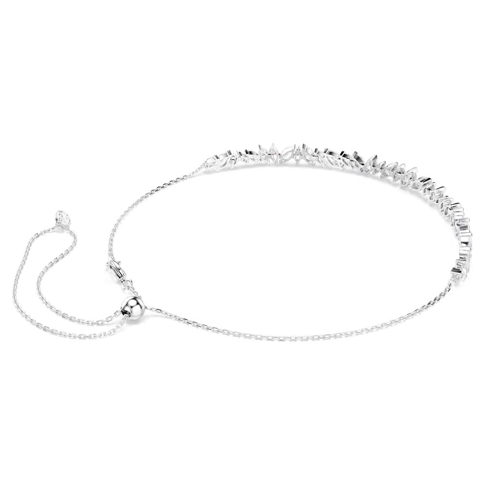 SwarovskiMesmera Gerdanlık Markiz kesim, Beyaz, Rodyum kaplama