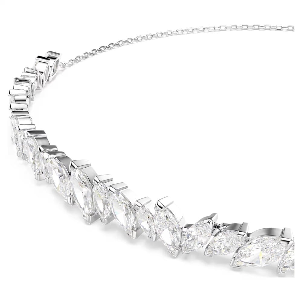 SwarovskiMesmera Gerdanlık Markiz kesim, Beyaz, Rodyum kaplama